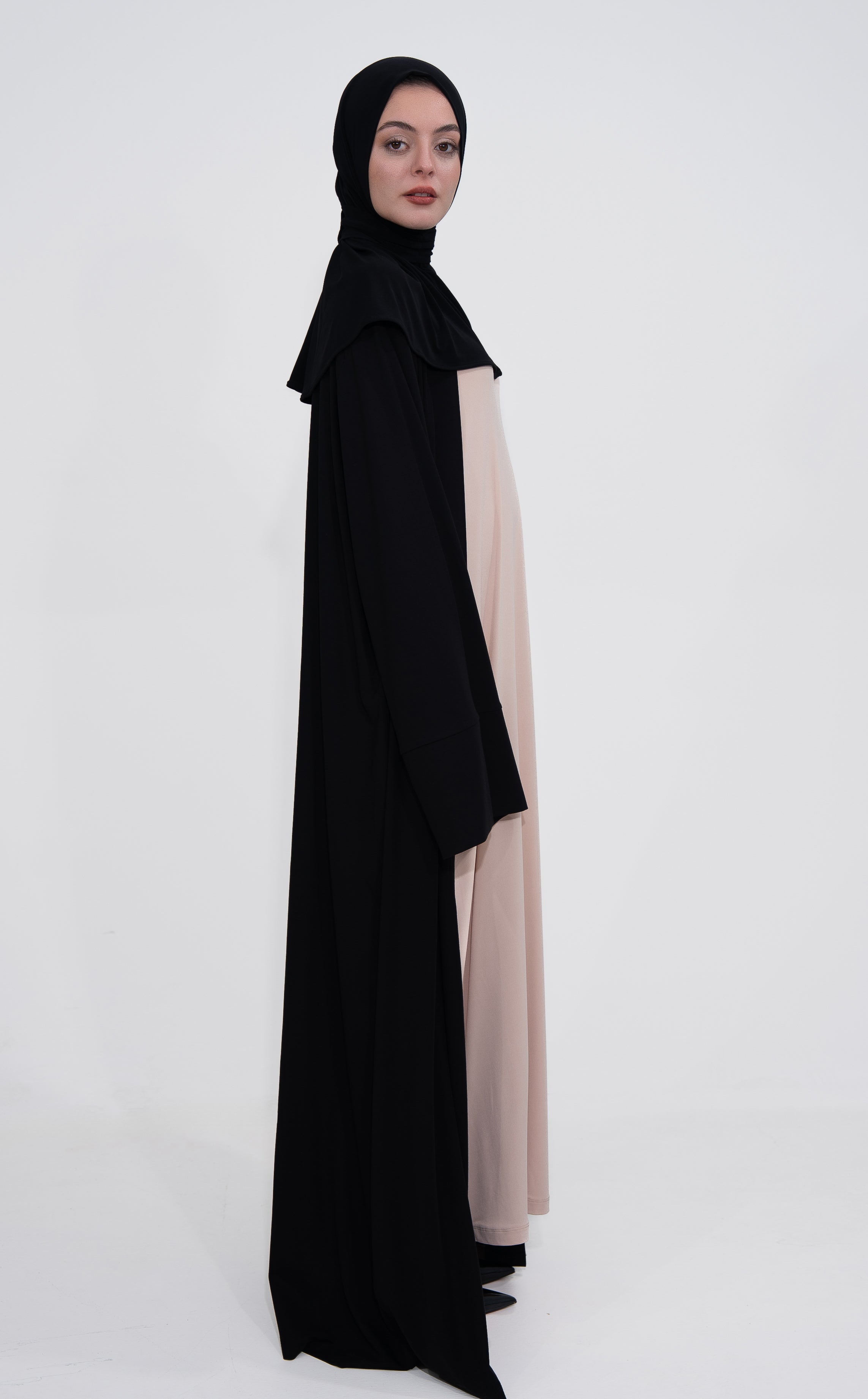 Hijab Kaftan - Charcoal Black