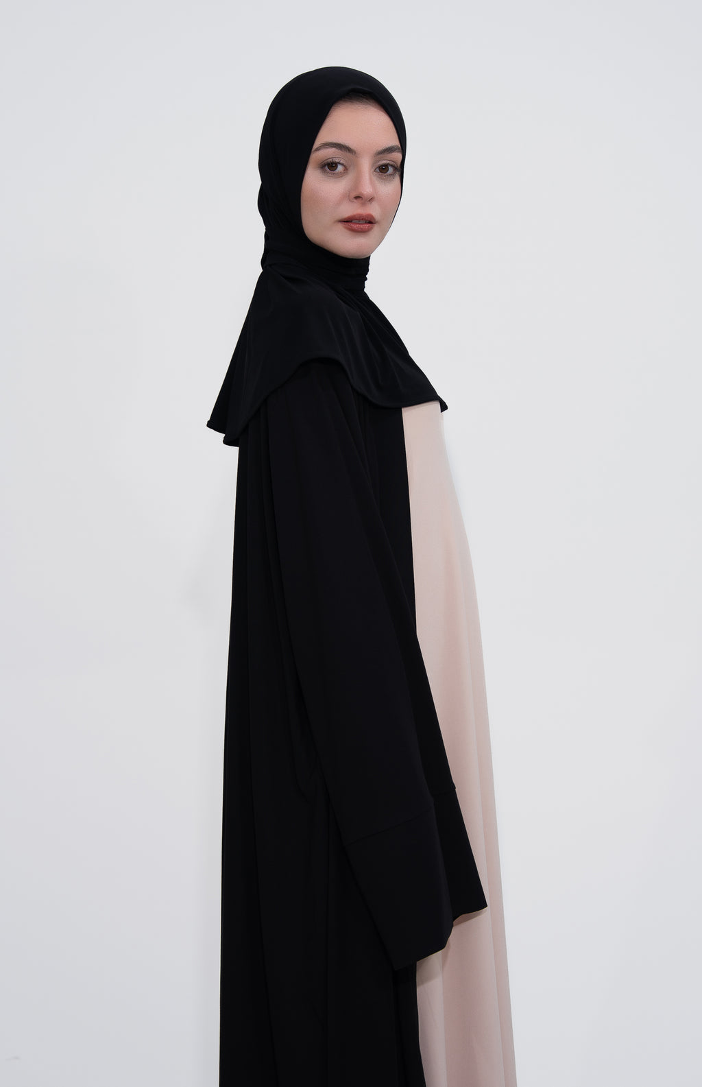 Hijab Kaftan - Charcoal Black