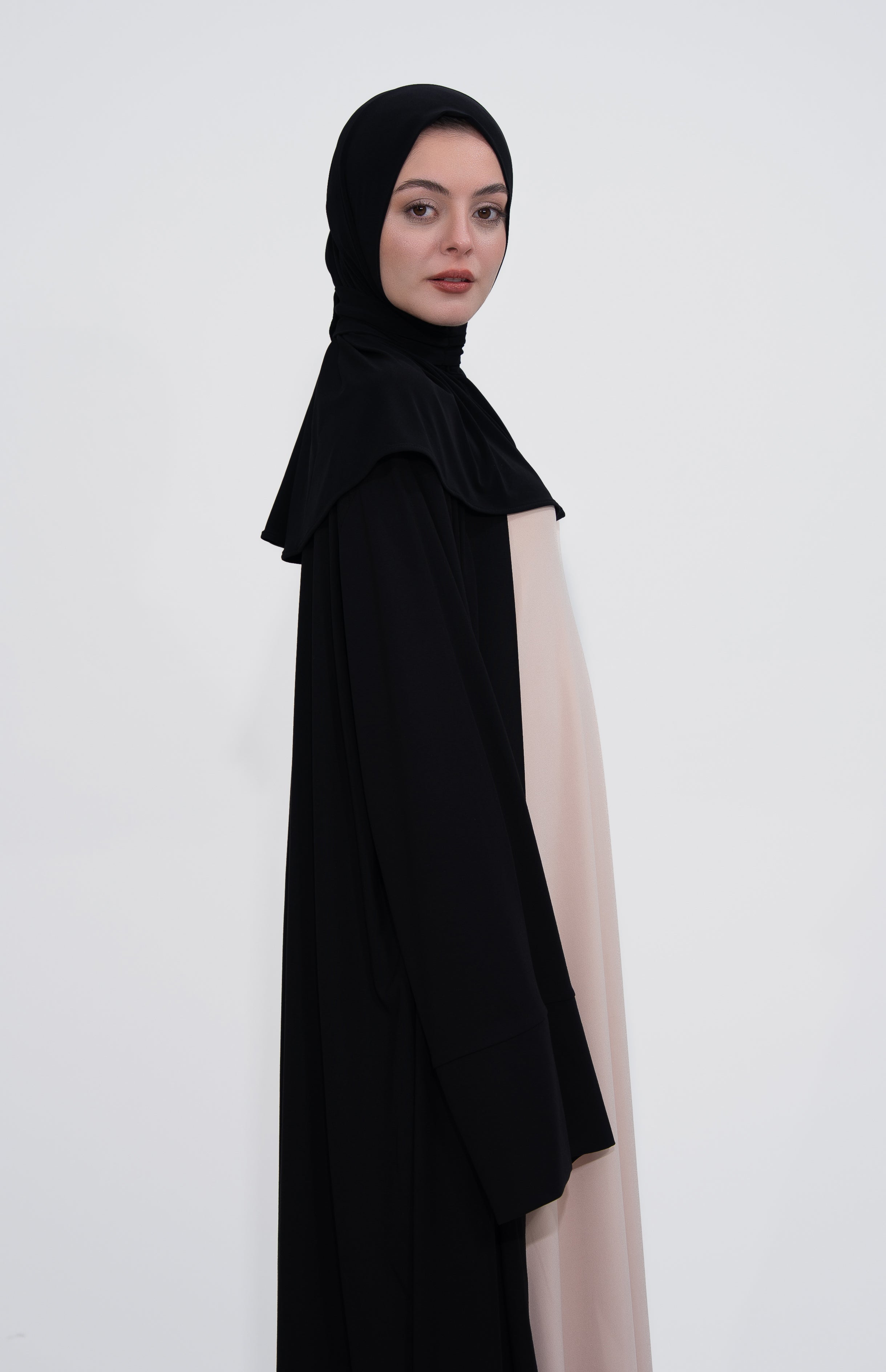 Hijab Kaftan - Charcoal Black