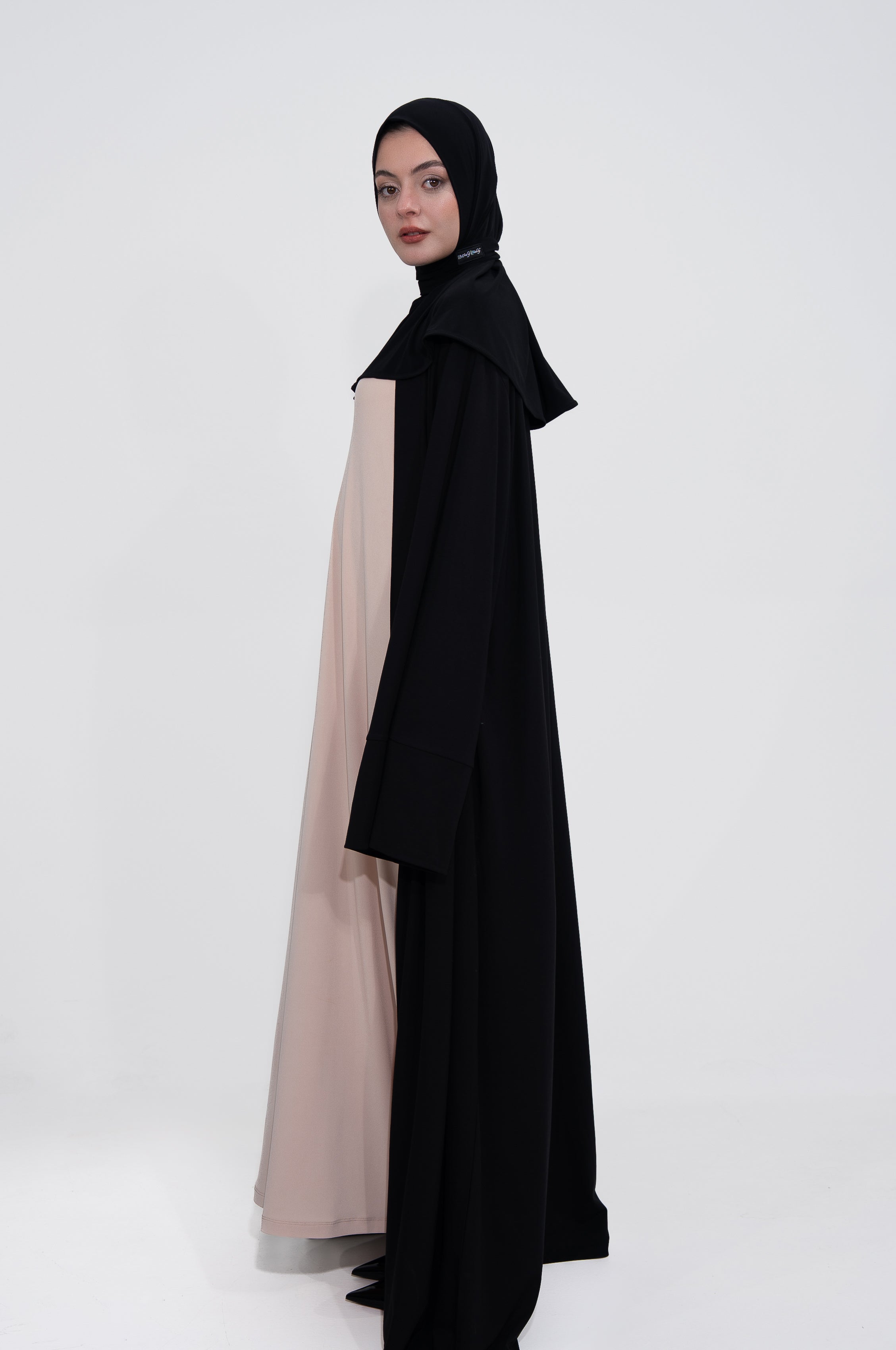 Hijab Kaftan - Charcoal Black