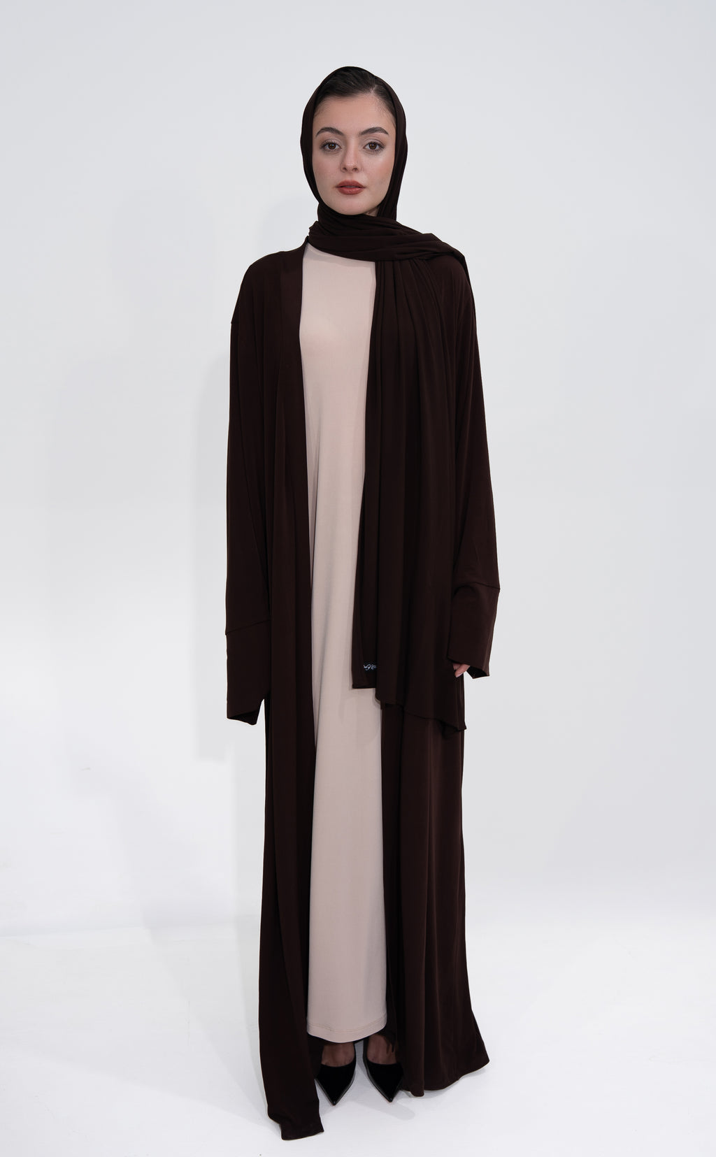 Hijab Kaftan - Charcoal Black