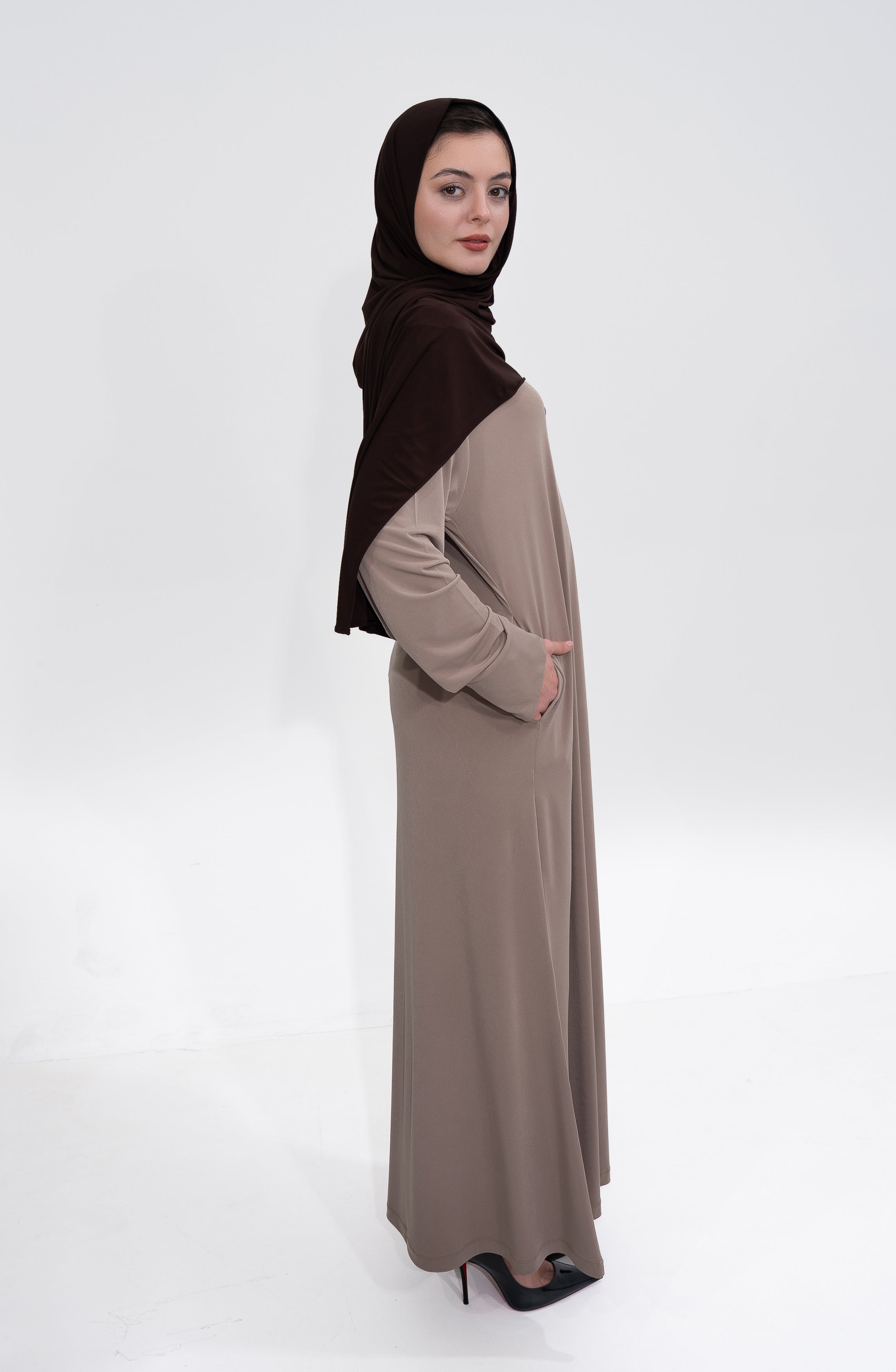 Hijab Kaftan - Charcoal Black