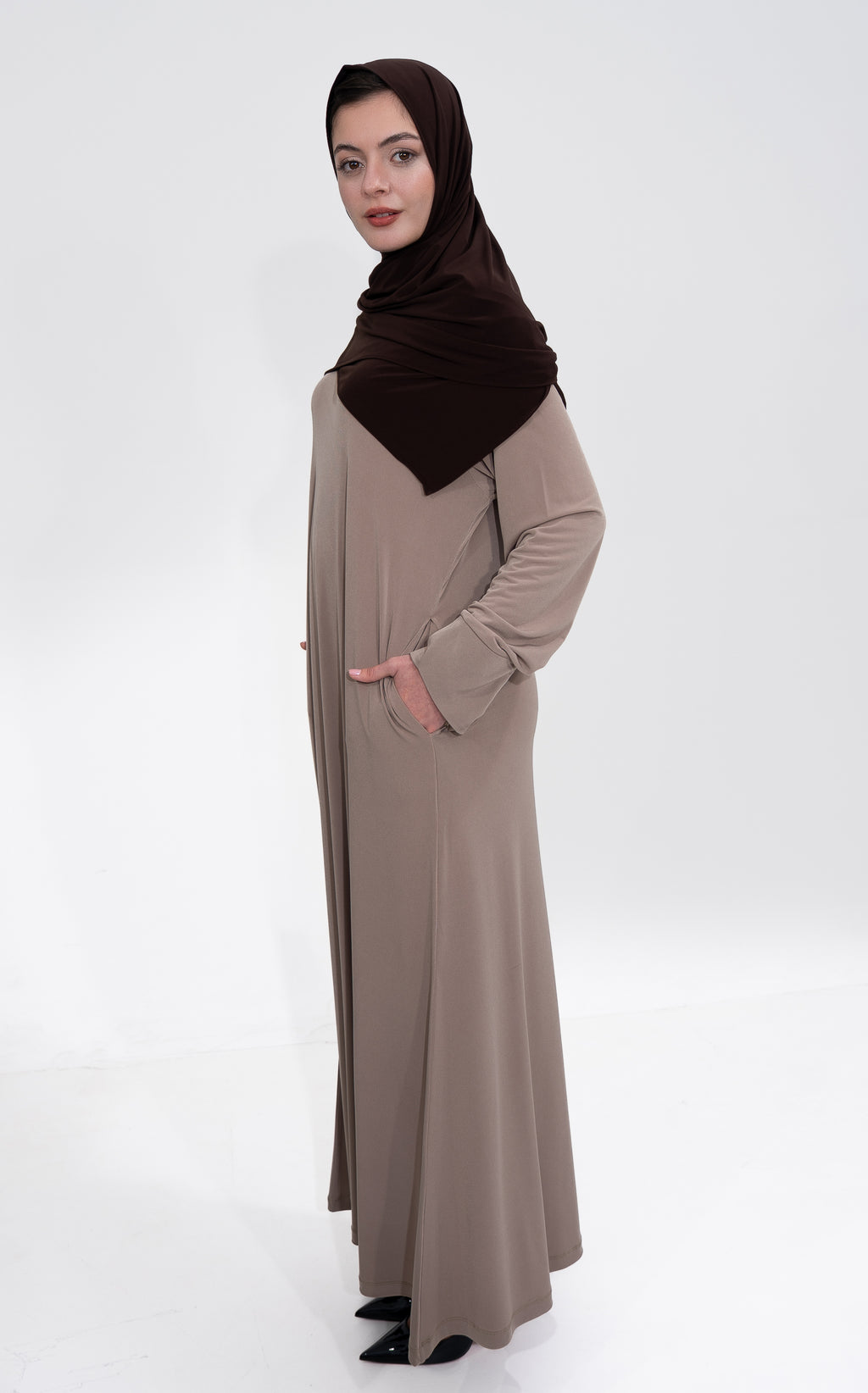 Hijab Kaftan - Charcoal Black