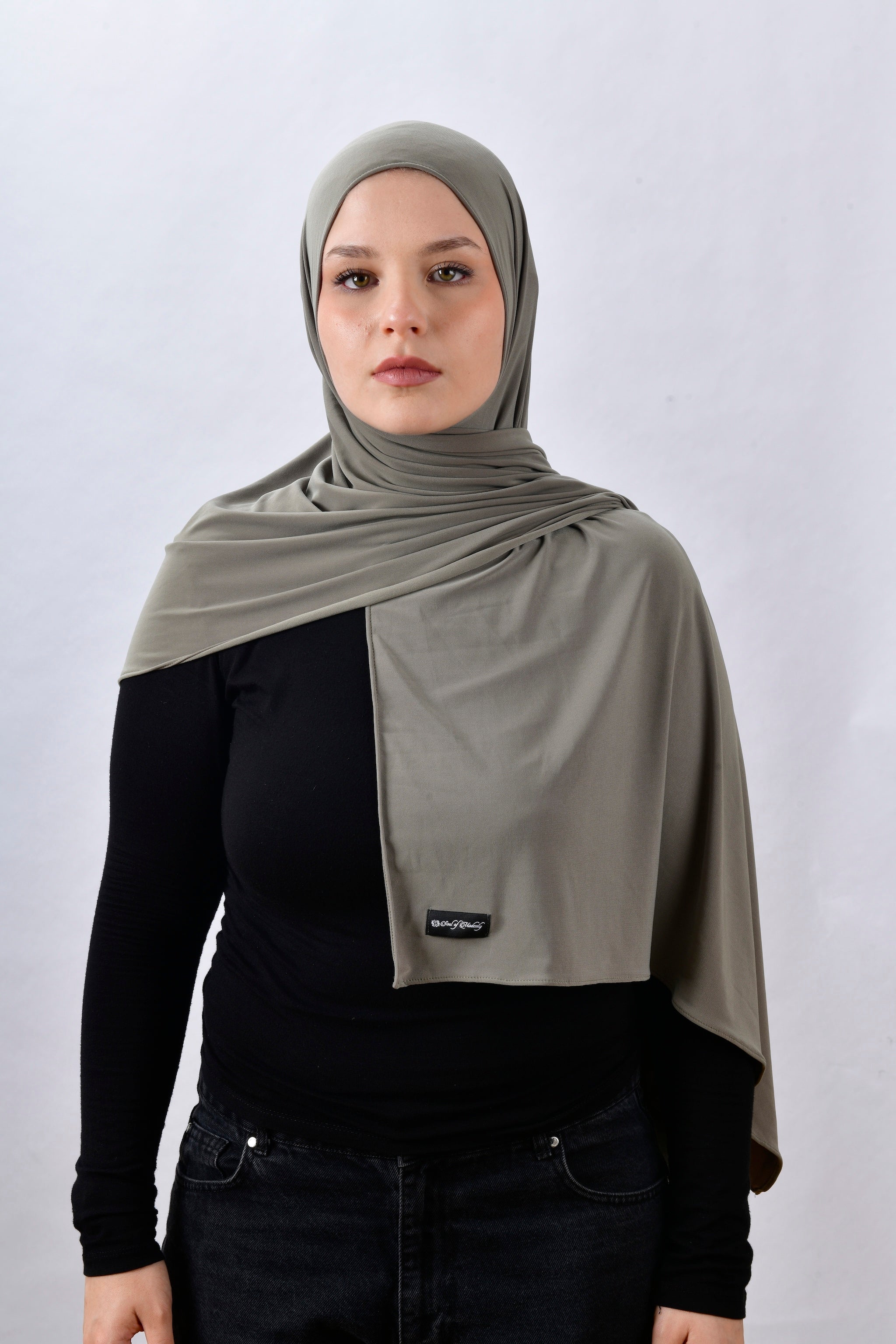 Shawl - Olive Grey