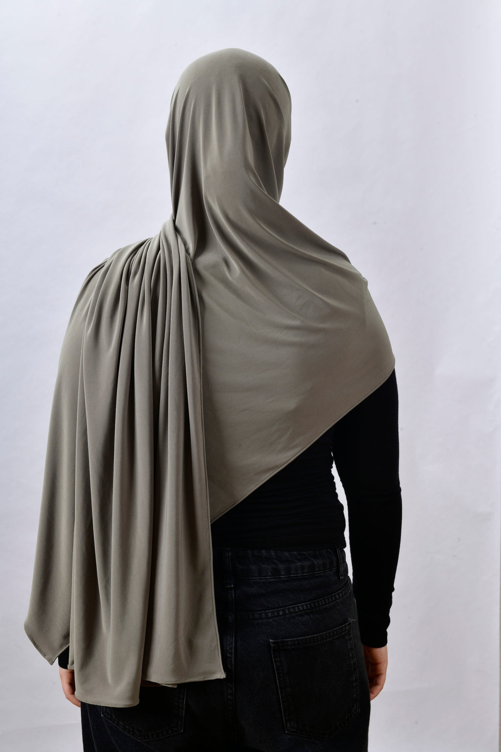Shawl - Olive Grey