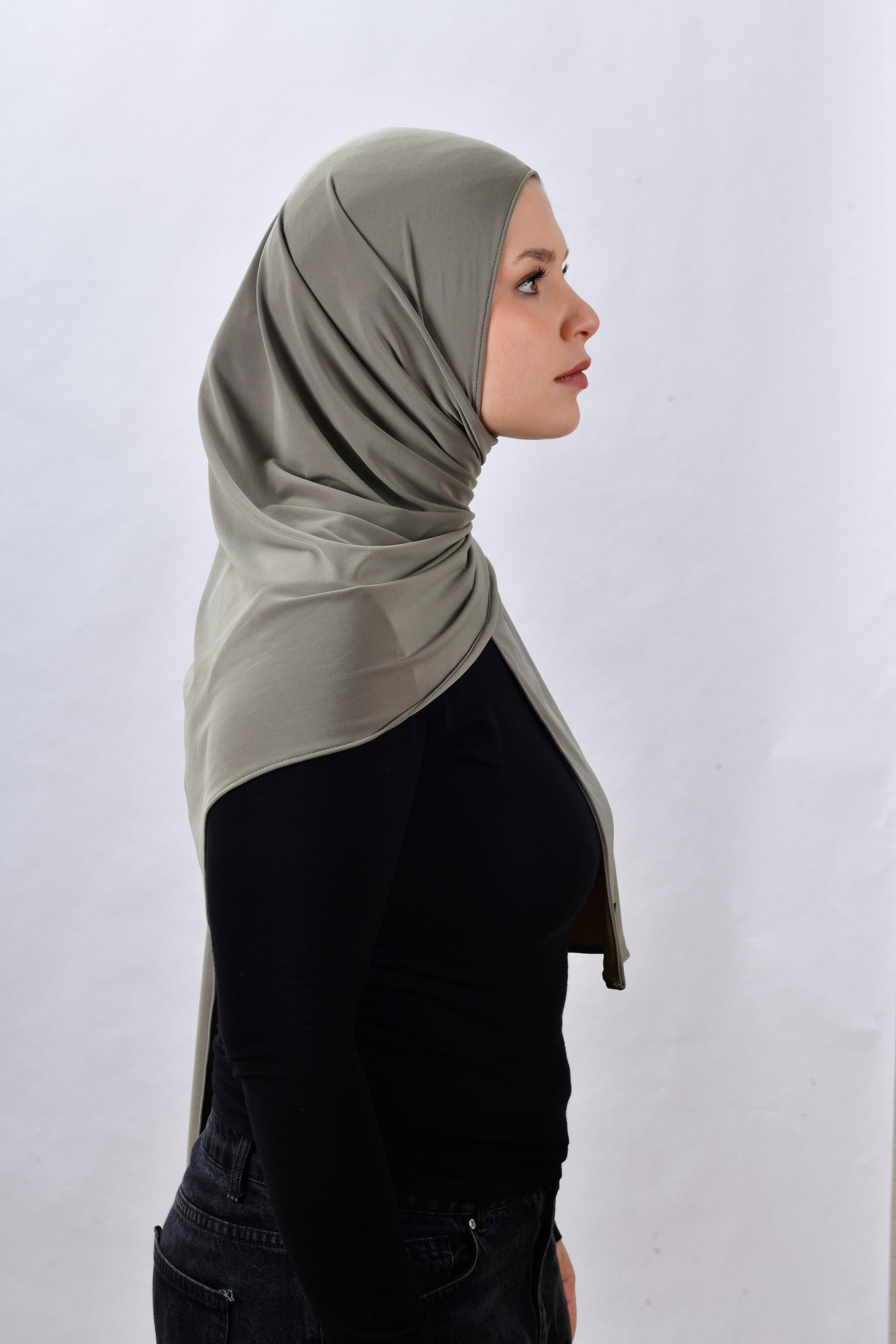 Shawl - Olive Grey