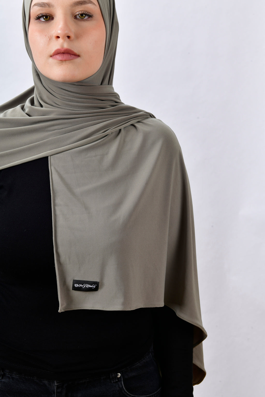 Shawl - Olive Grey